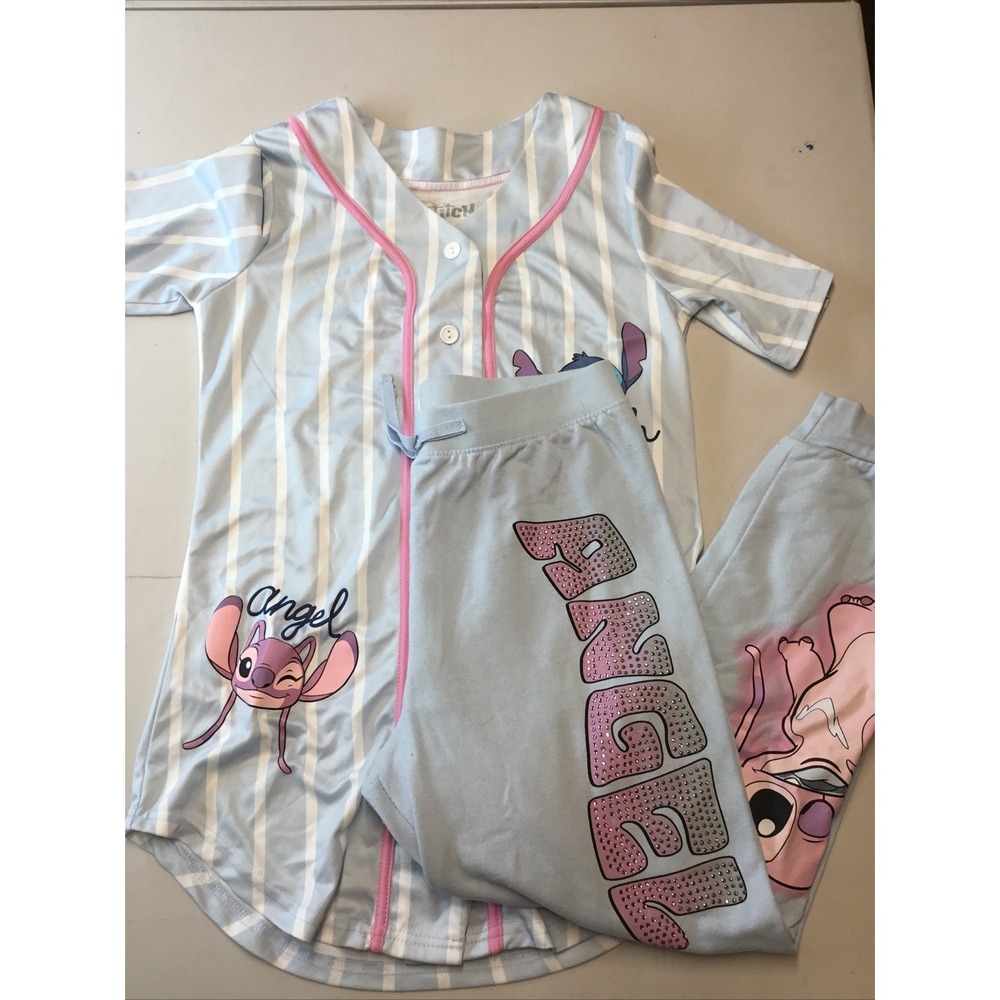 Lilo & Stitch Angel Jersey And Sweatpants Set Sz Small Top XS Bottom See Pics